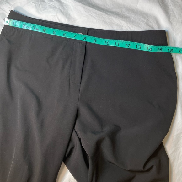 Chico’s Black ruffled collared jacket and capri pants set, size 0 (reg size S/4) - Picture 8 of 14